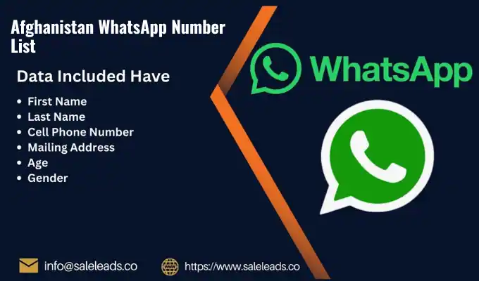 Afghanistan WhatsApp Number Data